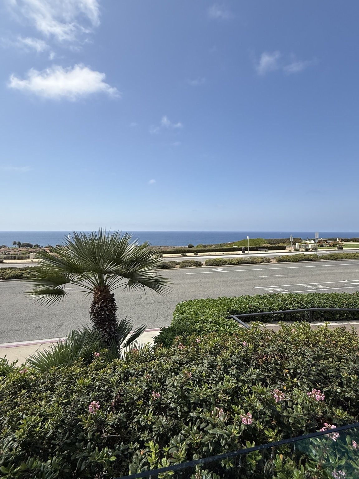 カリフォルニアの青空と海